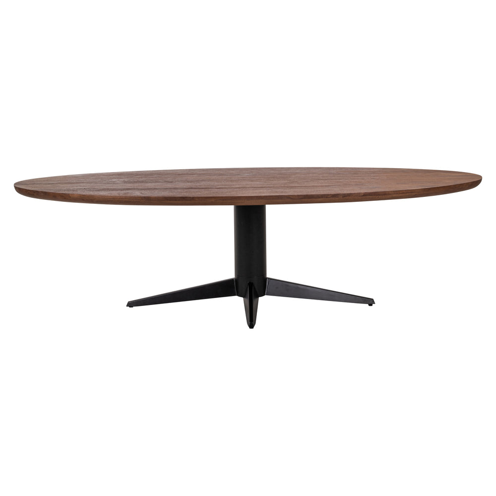 Masă dining Stafford, spicebrown, ovală, 280 cm