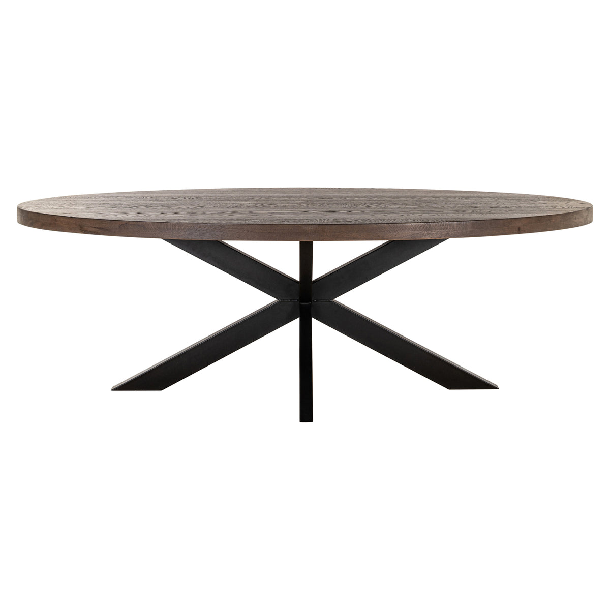 Masă dining Watson, maro închis/negru, 235 cm