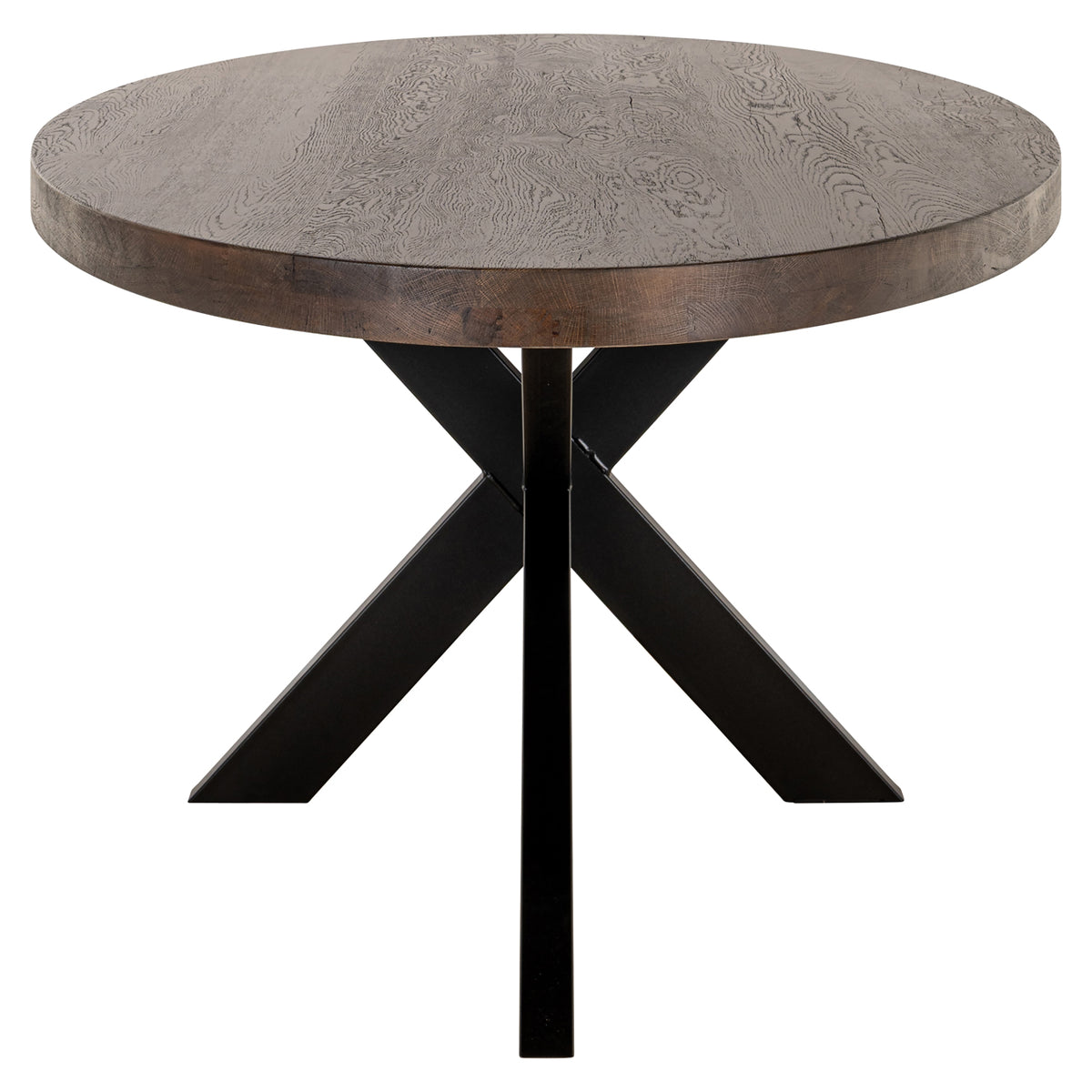 Masă dining Watson, maro închis/negru, 235 cm
