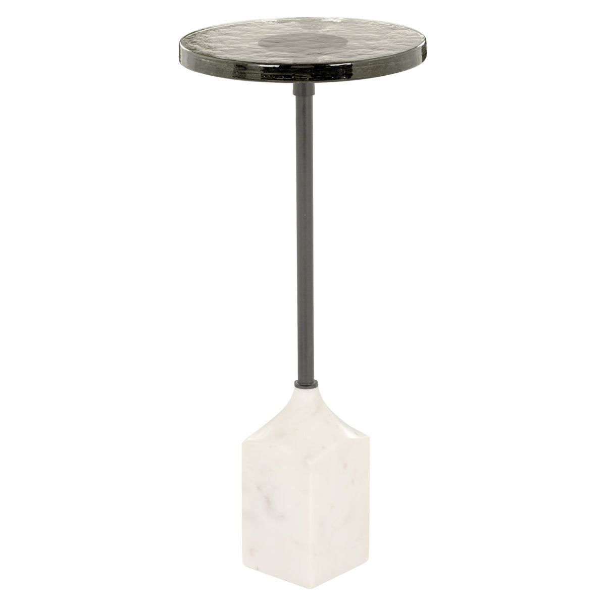 Măsuță auxiliară Aurora, alb, Ø 27 cm