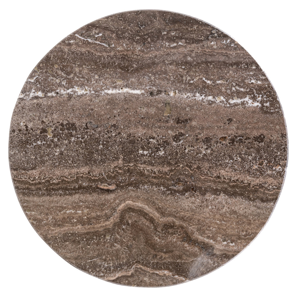 Măsuță auxiliară Eldora, bronz, Ø 30 cm