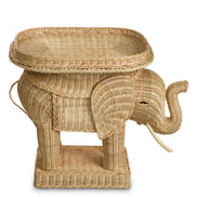 Măsuță auxiliară Elephant, ratan natural