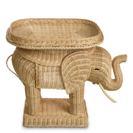 Măsuță auxiliară Elephant, ratan natural