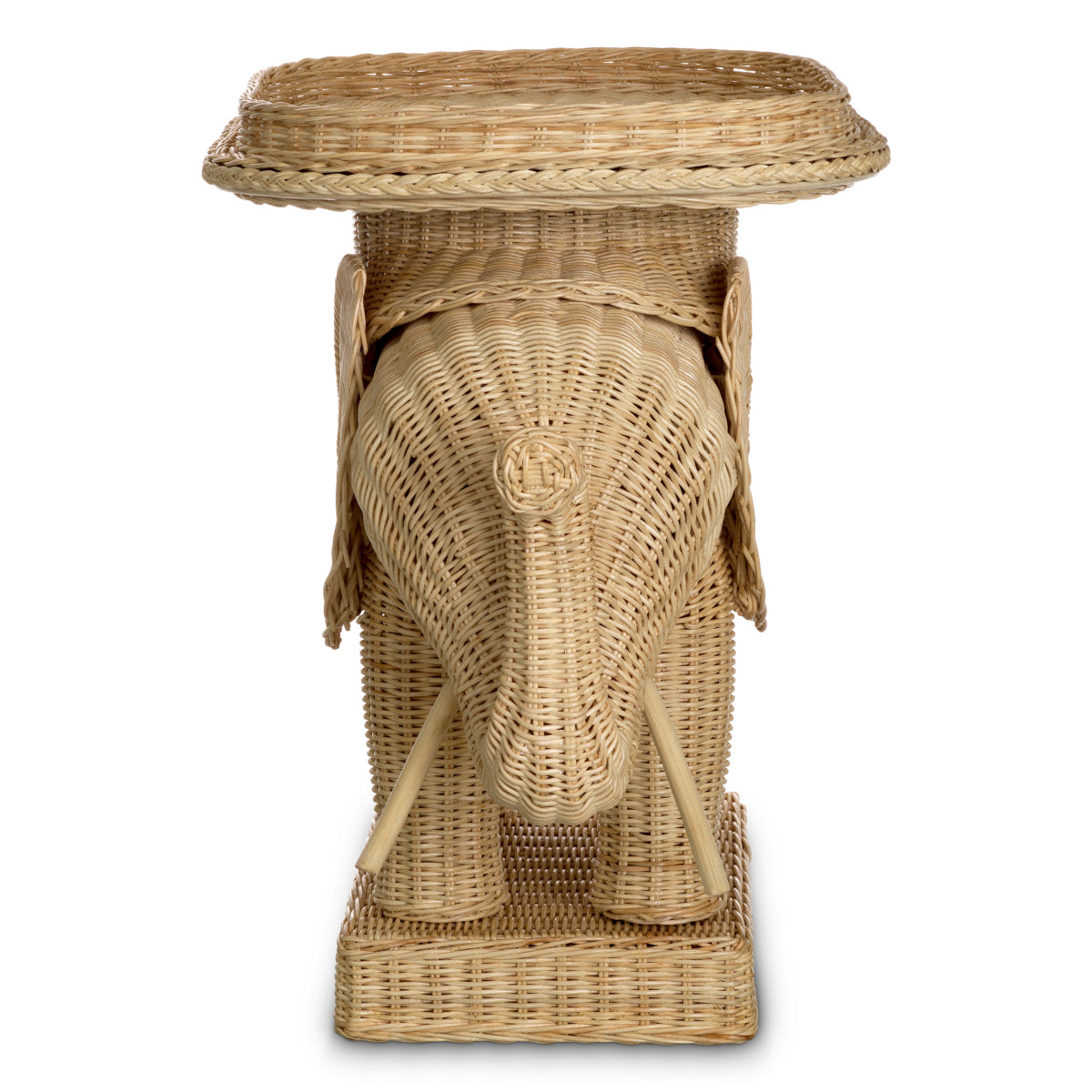 Măsuță auxiliară Elephant, ratan natural
