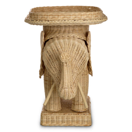 Măsuță auxiliară Elephant, ratan natural