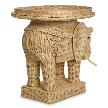 Măsuță auxiliară Elephant, ratan natural