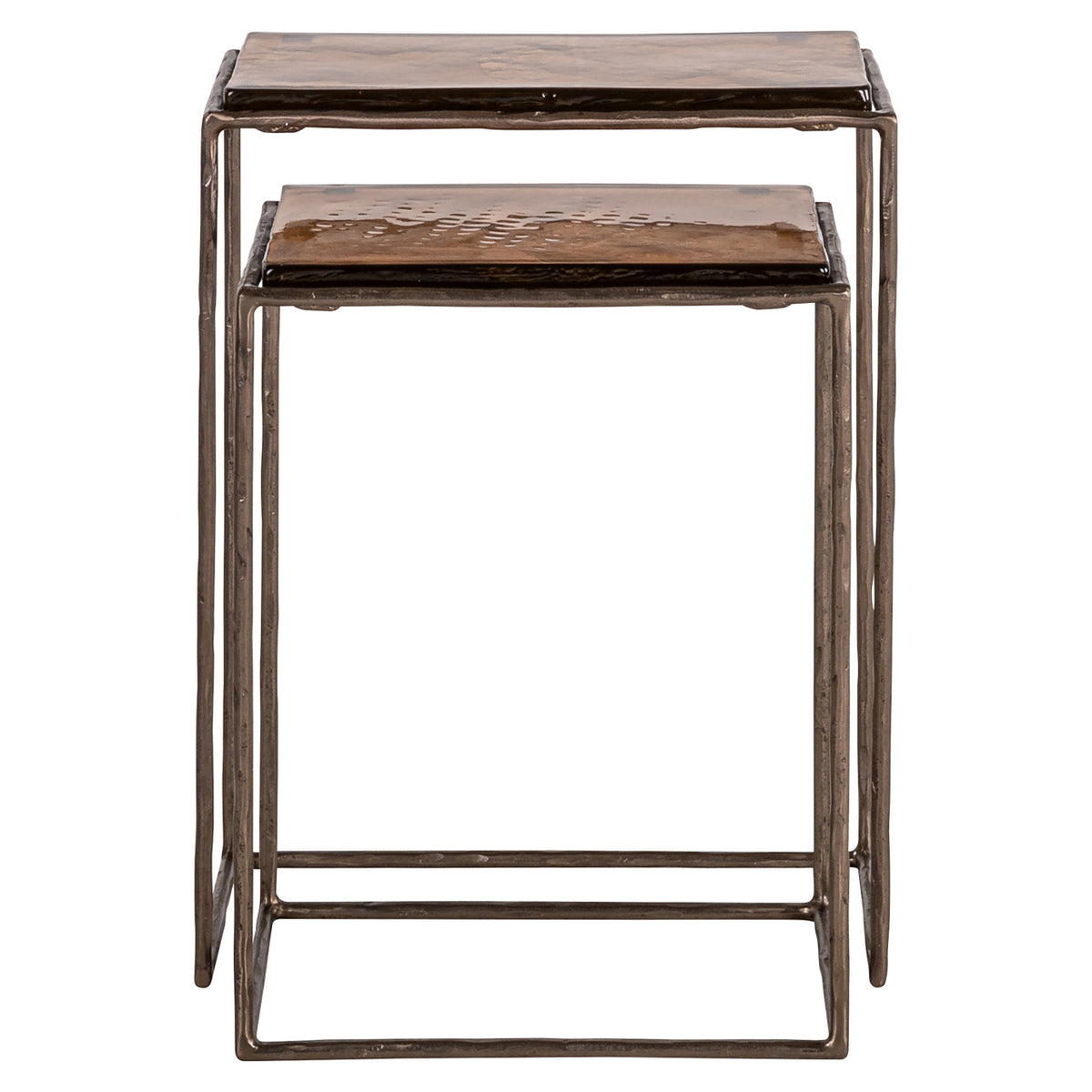 Măsuță auxiliară Villano, bronz (set de 2)