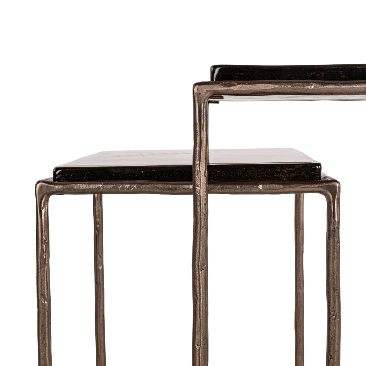 Măsuță auxiliară Villano, bronz (set de 2)