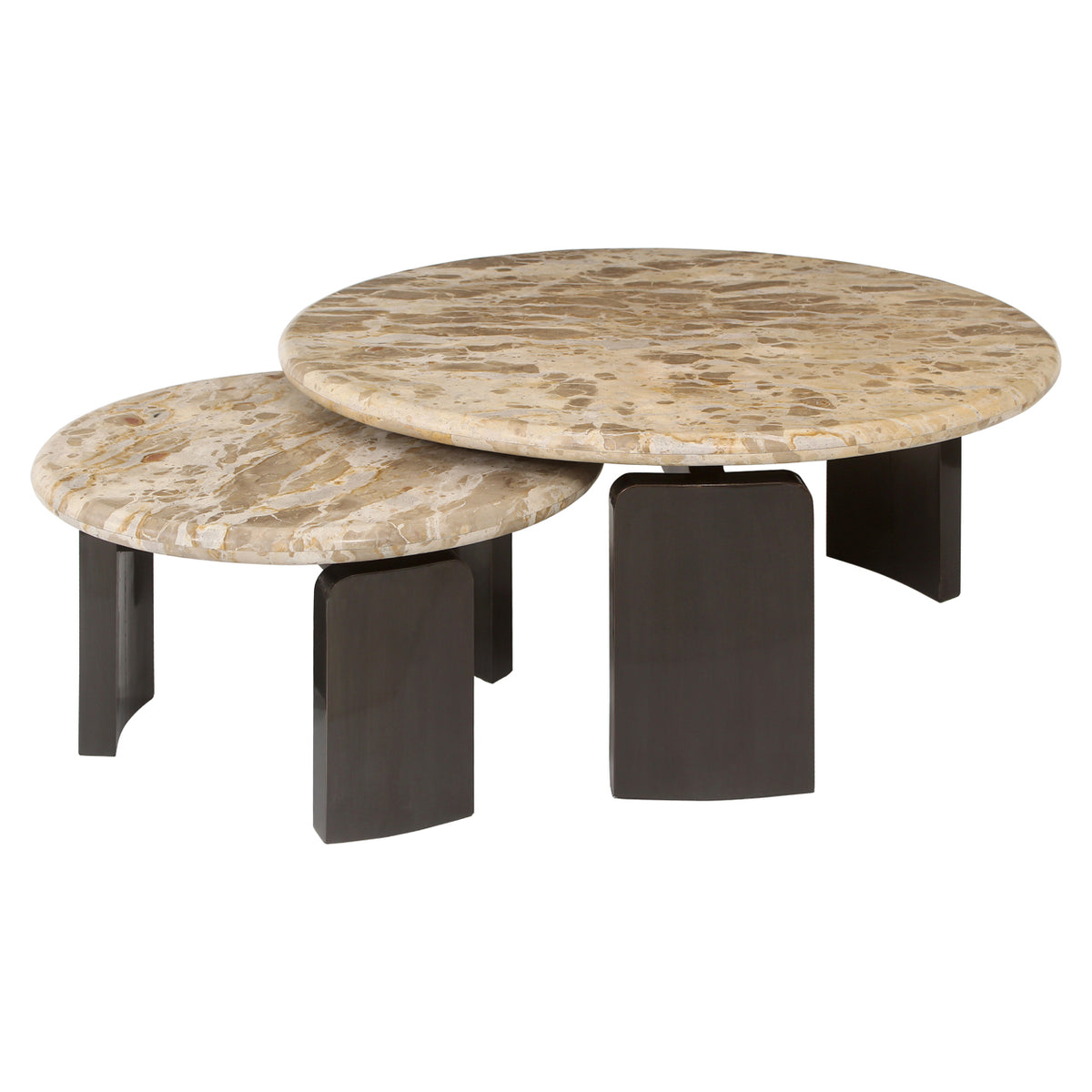Măsuță de cafea Bayonne, bronz (set de 2)