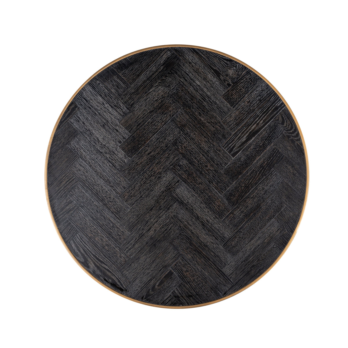 Măsuță de cafea Blackbone Brass, negru rustic (set de 2)