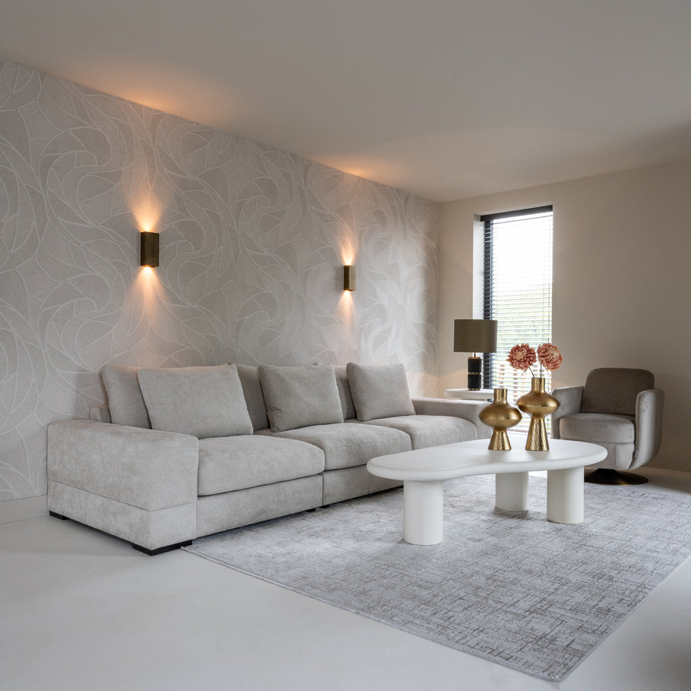 Măsuță de cafea Bloomstone, alb, 160 x 80 cm – ambient