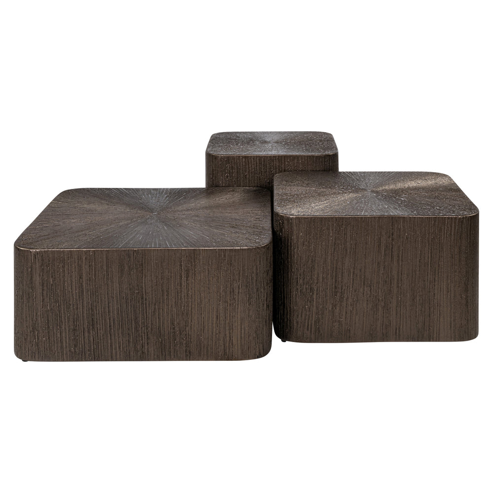 Măsuță de cafea Cubes, Brunzae (set de 3)