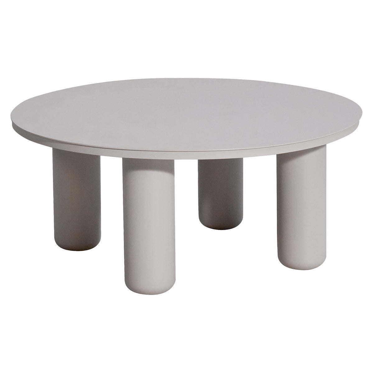 Măsuță de cafea de exterior Quinn, bej deschis, Ø 86 cm
