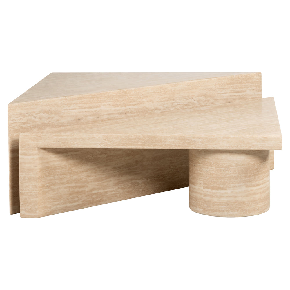 Măsuță de cafea Fictus, bej (set de 2)