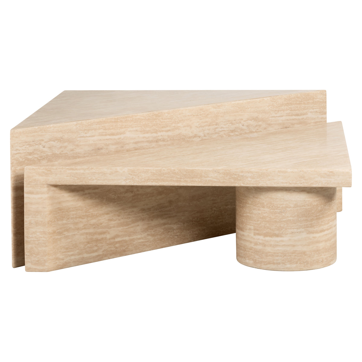 Măsuță de cafea Fictus, bej (set de 2)