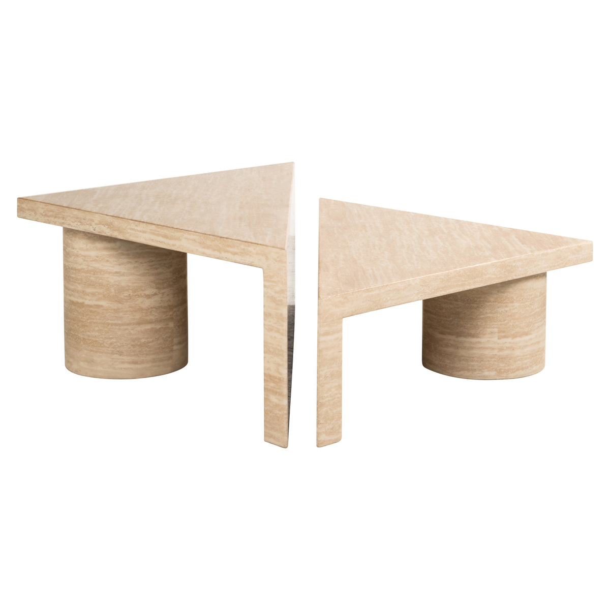 Măsuță de cafea Fictus, bej (set de 2)