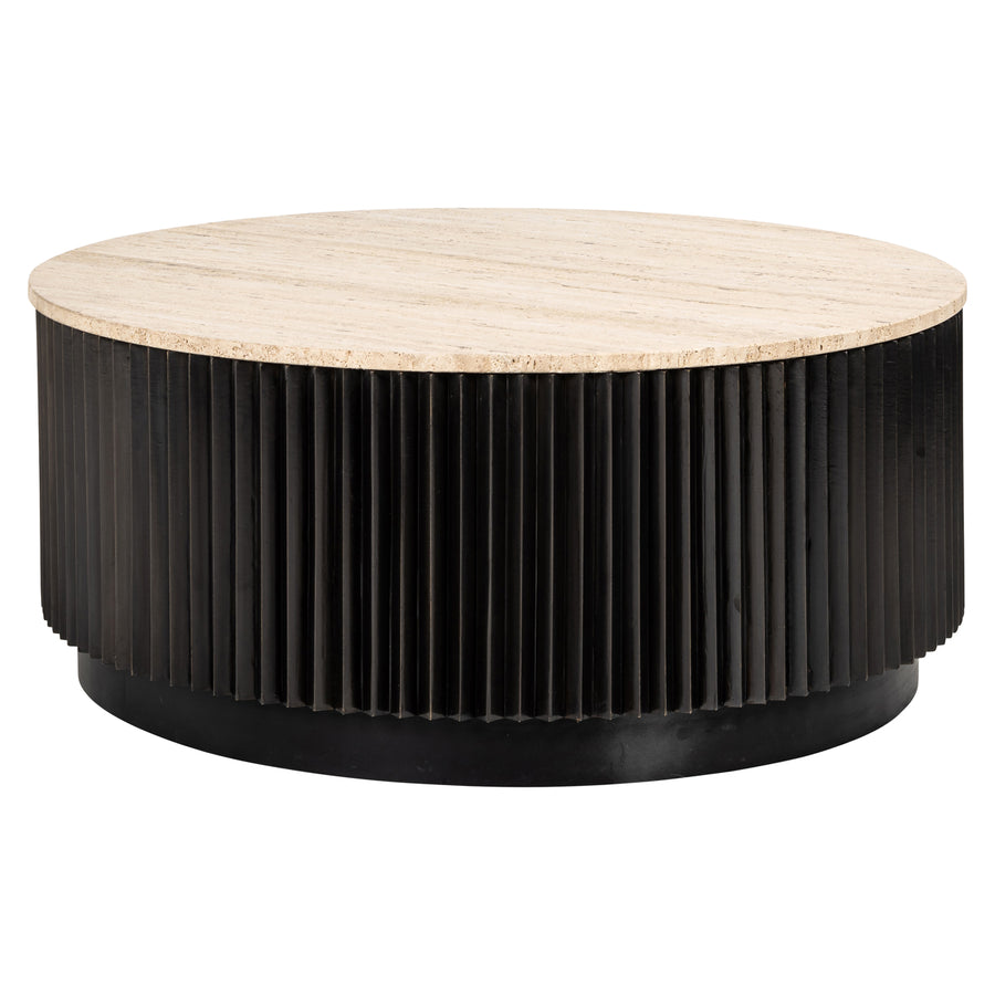 Măsuță de cafea Hampton, maro închis, Ø 90 cm