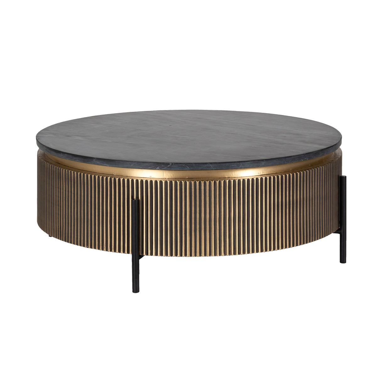 Măsuță de cafea Ironville, auriu, Ø 90 cm