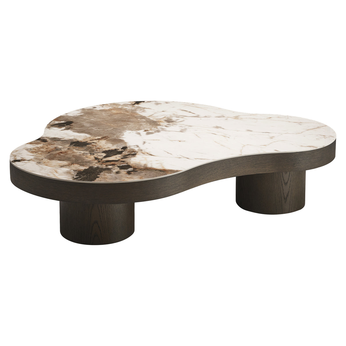 Măsuță de cafea Langford, maro, L. 100 x l. 140 x Î. 32 cm