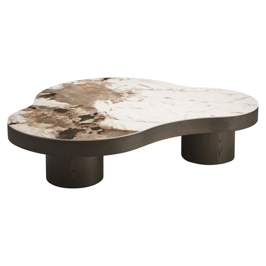 Măsuță de cafea Langford, maro, L. 100 x l. 140 x Î. 32 cm