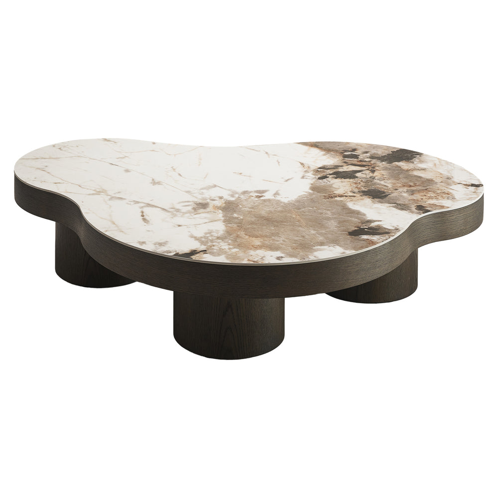 Măsuță de cafea Langford, maro, L. 100 x l. 140 x Î. 32 cm