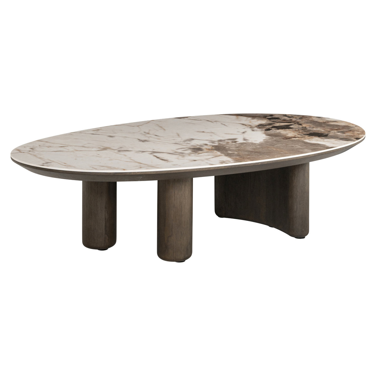 Măsuță de cafea Langford, maro, L. 80 x l. 135 x Î. 37 cm