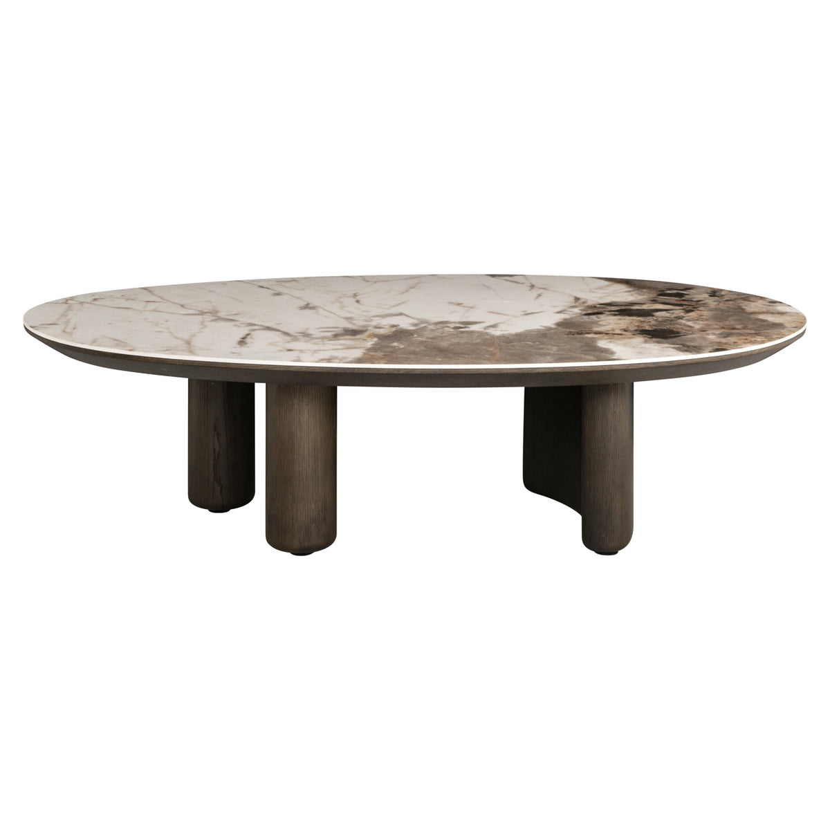 Măsuță de cafea Langford, maro, L. 80 x l. 135 x Î. 37 cm