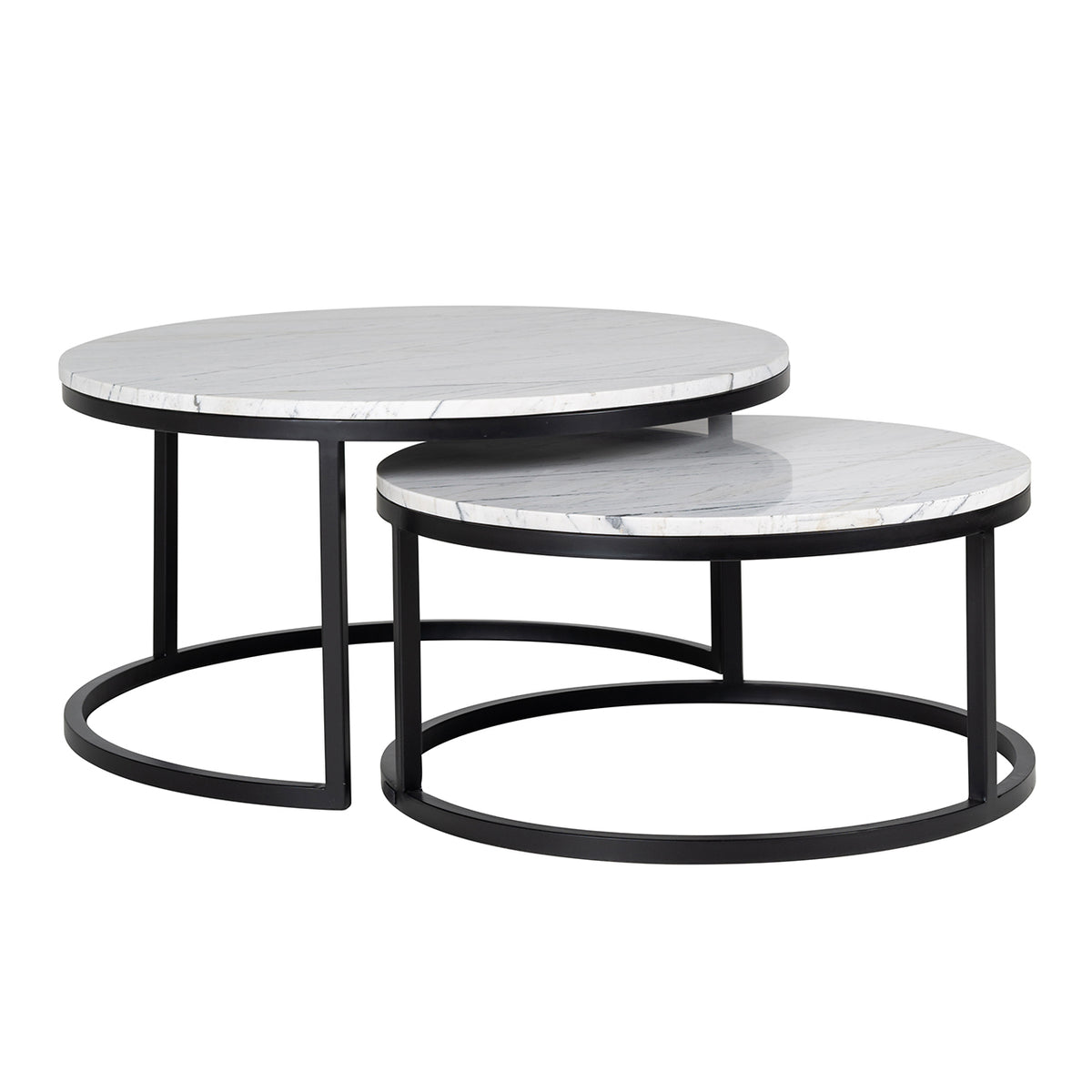 Măsuță de cafea Lexington, alb (set de 2)