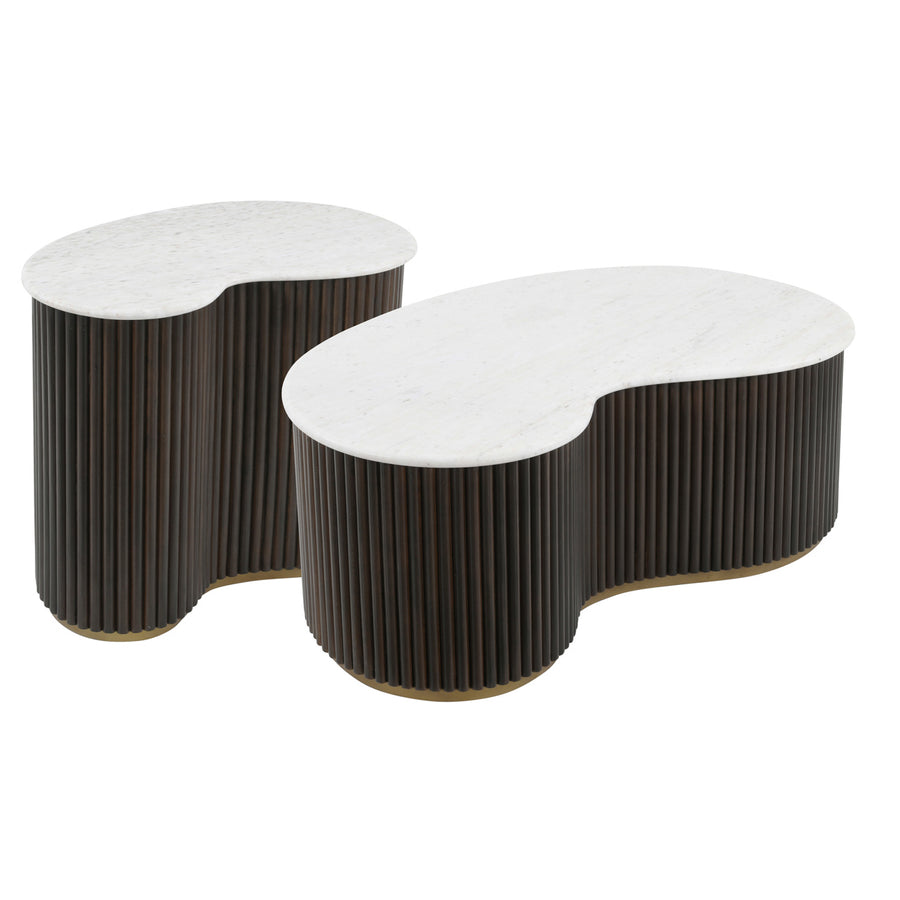Măsuță de cafea Mayfield, maro (set de 2)