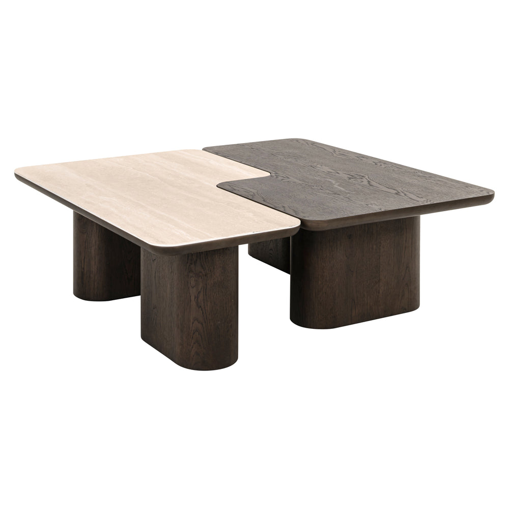 Măsuță de cafea Nando, maro (set de 2)