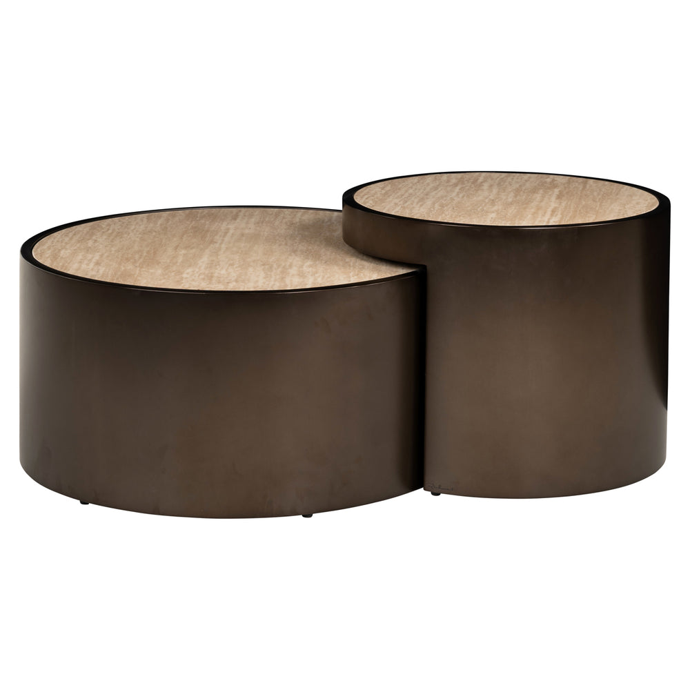 Măsuță de cafea Ronson, bej (set de 2)