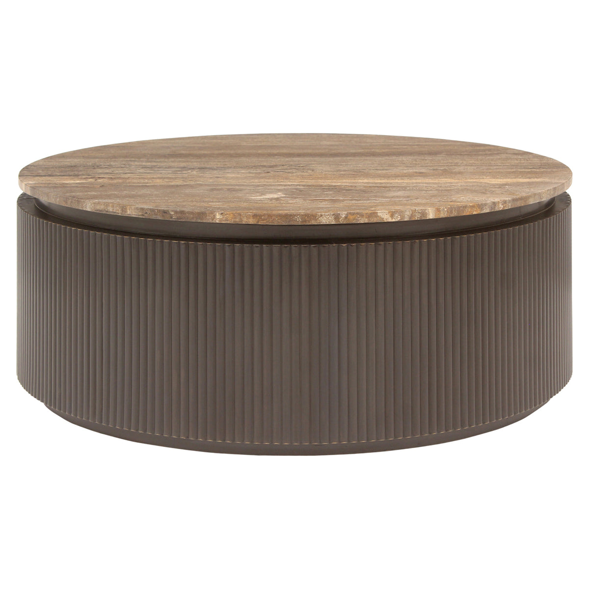 Măsuță de cafea Russo, ash brown, Ø 90 cm