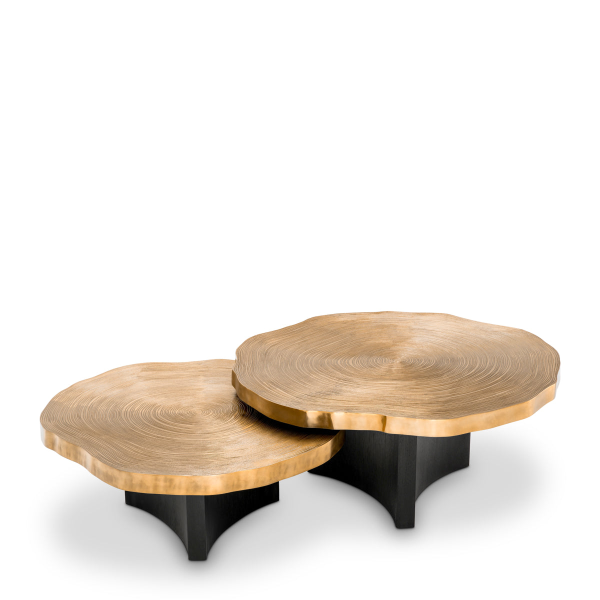 Măsuță de cafea Thousand Oaks, finisaj alamă, set de 2