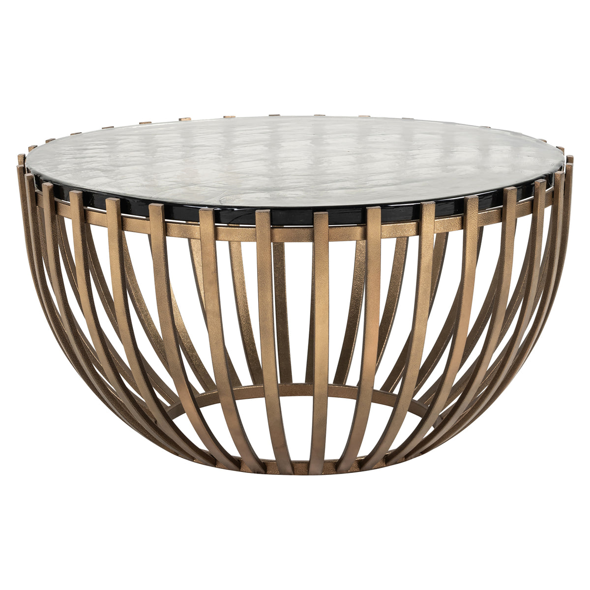 Măsuță de cafea Volante, auriu, Ø 84 cm