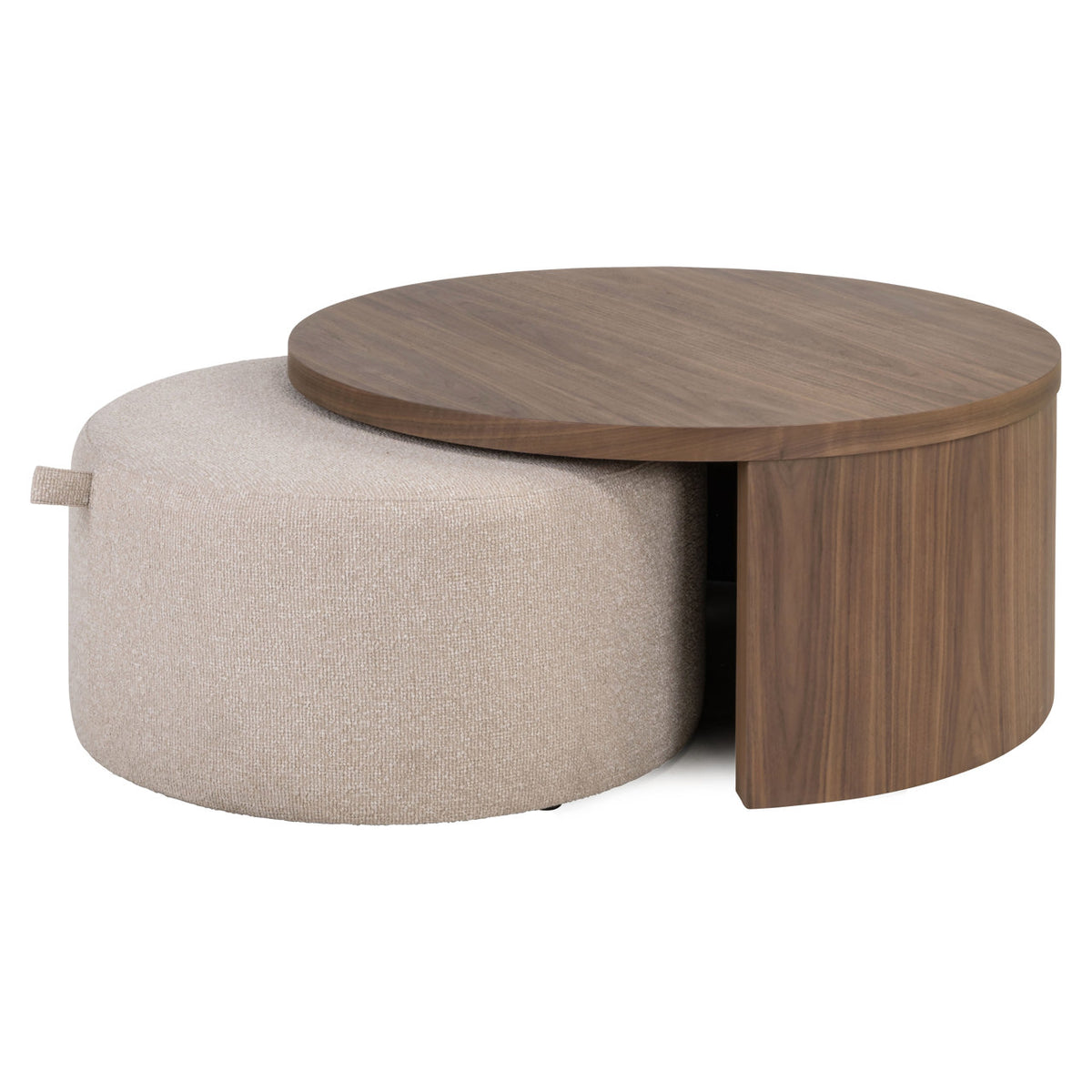 Măsuță de cafea Windsor, nuc, lodge desert, ignifug (set de 2)