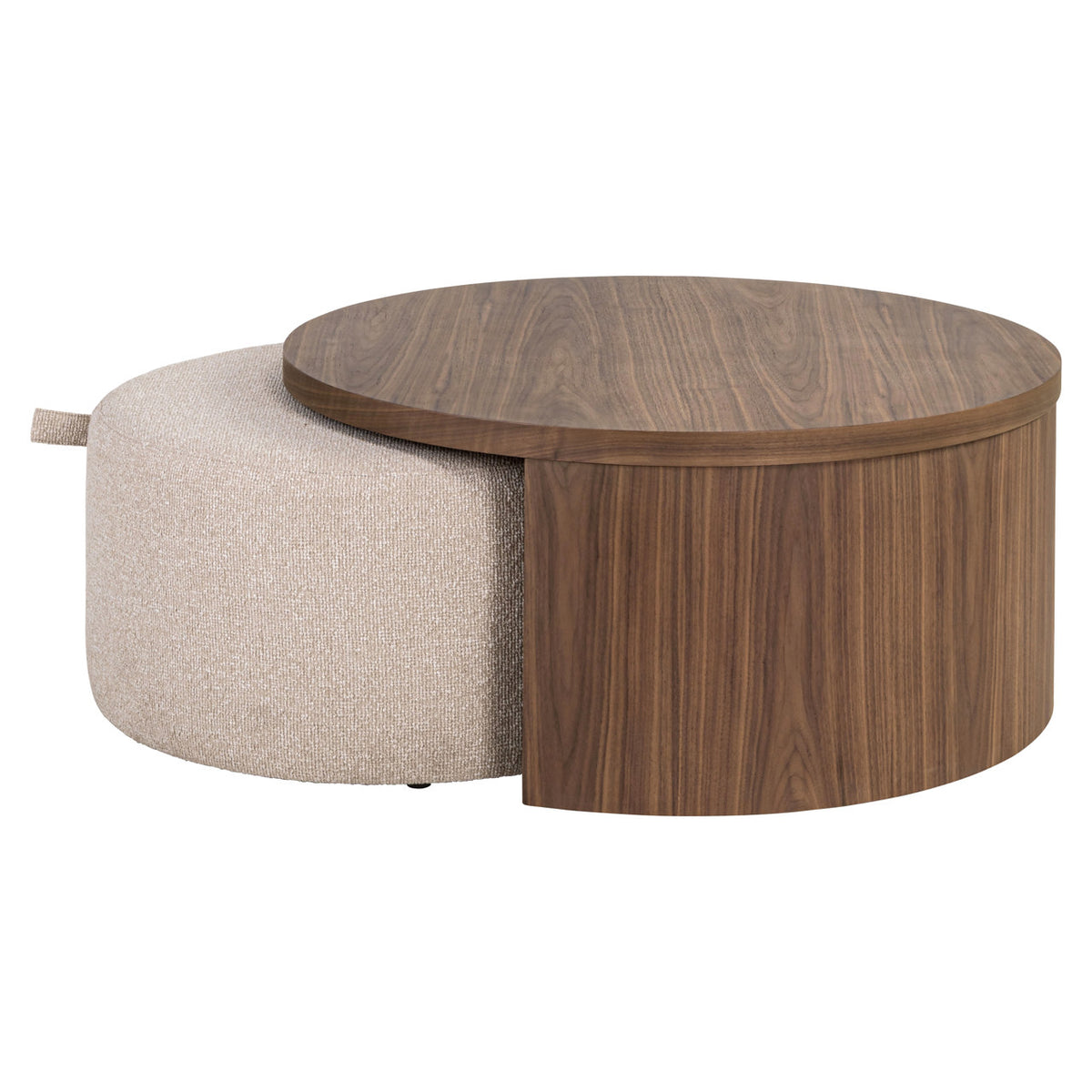 Măsuță de cafea Windsor, nuc, lodge desert, ignifug (set de 2)