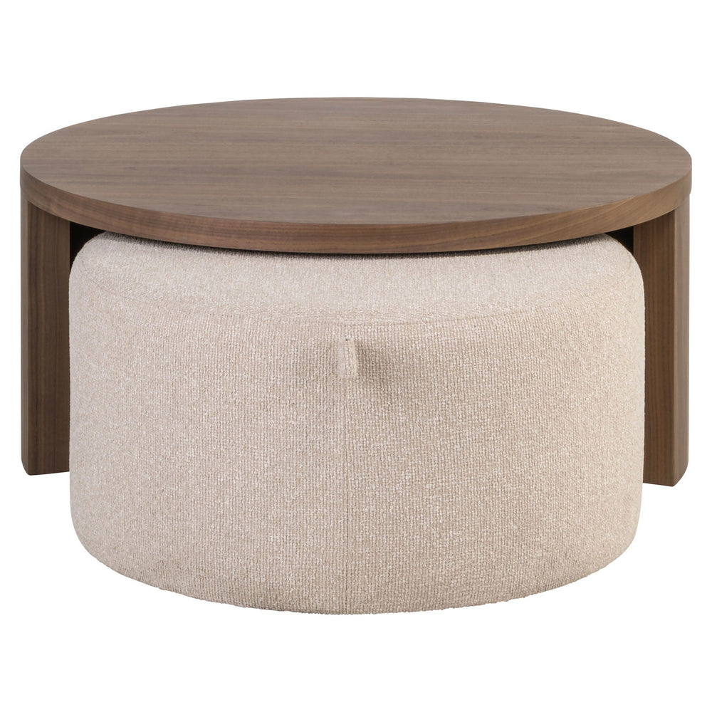Măsuță de cafea Windsor, nuc, lodge desert, ignifug (set de 2)