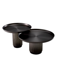 Măsuță de cafea Zachary, finisaj gunmetal, set de 2