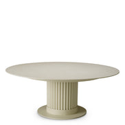 Măsuță exterior Volterra, rotundă, finisaj nisip, ceramică crem