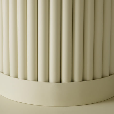 Măsuță exterior Volterra, rotundă, finisaj nisip, ceramică crem