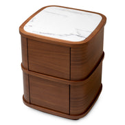 Noptieră Cabana S, furnir de nuc
