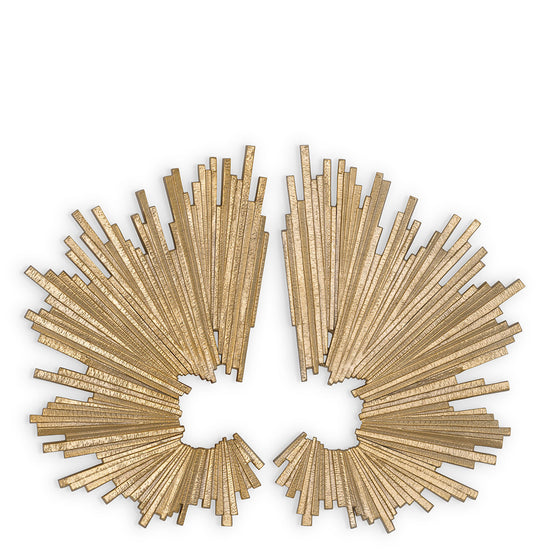 Obiect de perete Bryant, set de 2, finisaj auriu