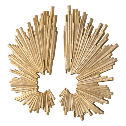 Obiect de perete Bryant, set de 2, finisaj auriu