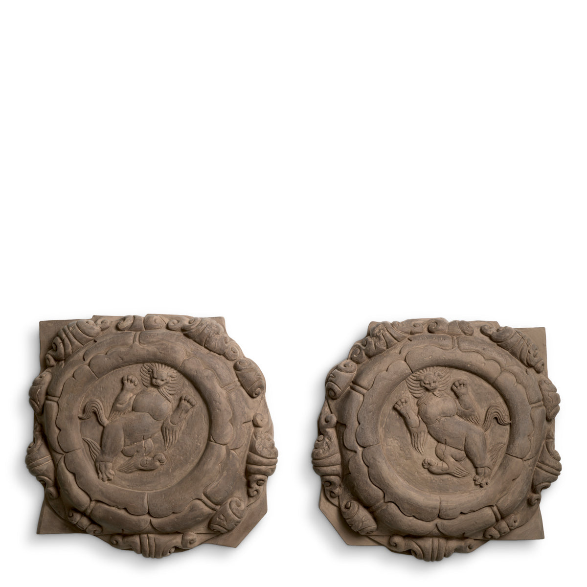 Obiect de perete Liao, set de 2, finisaj nisip
