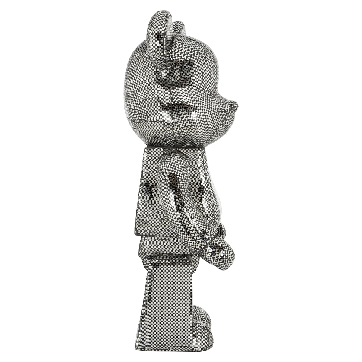 Obiect decorativ Bear, argintiu, mare