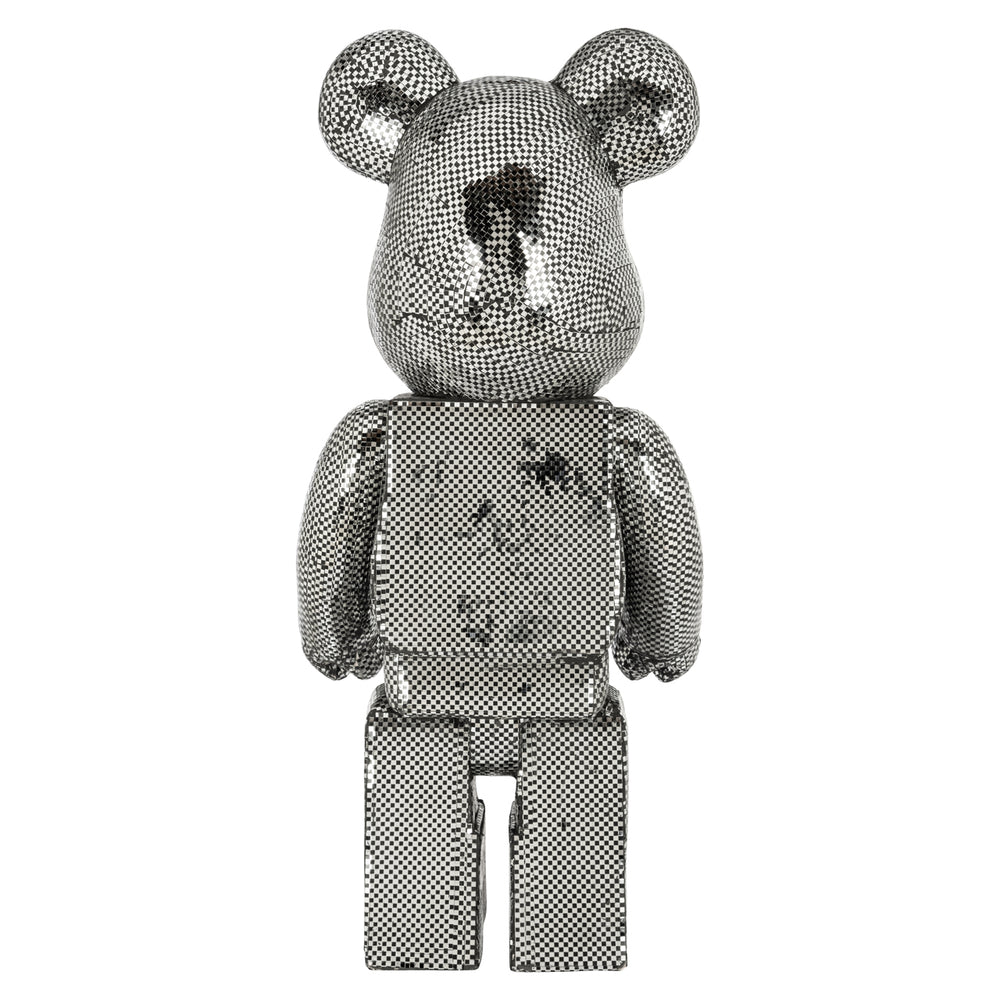 Obiect decorativ Bear, argintiu, mare