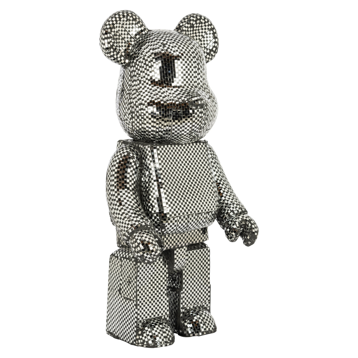 Obiect decorativ Bear, argintiu, mic