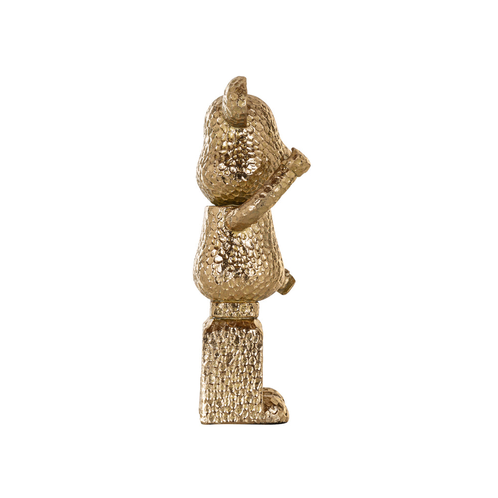 Obiect decorativ Bear, auriu, în picioare