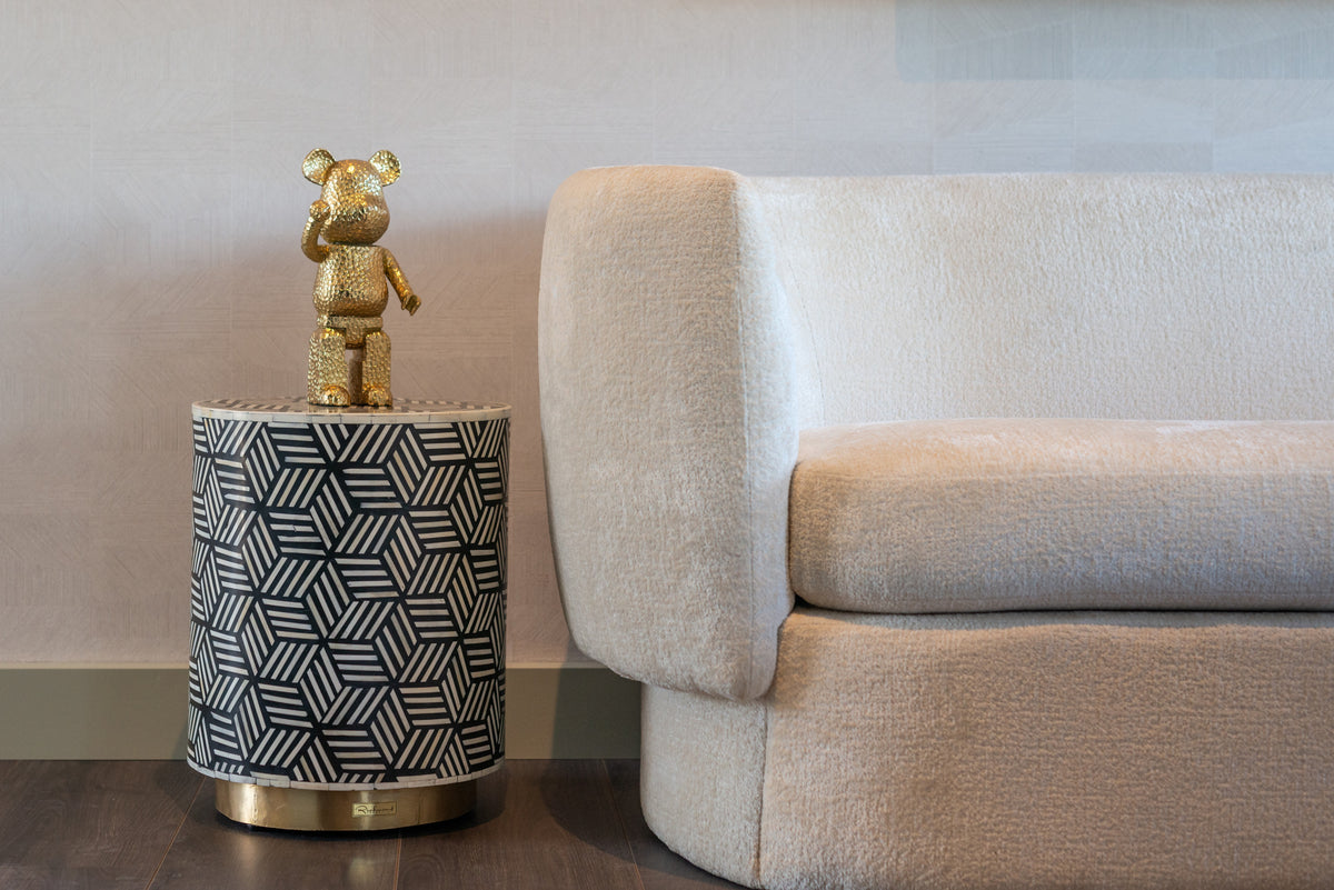Obiect decorativ Bear, auriu, în picioare – ambient