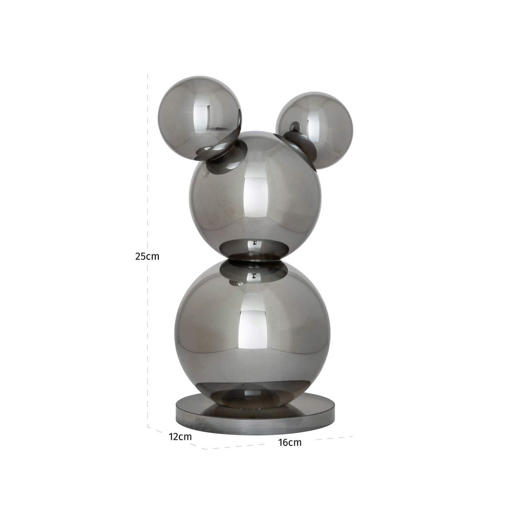 Obiect decorativ Beary, argintiu – desen tehnic cu dimensiuni